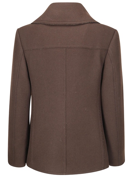 Zip Detailed Felted Jacket
