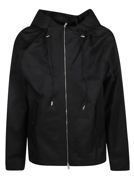Buttoned Pocket Zip Hoodie