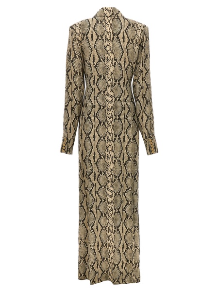 Python Pattern Shirt Dress
