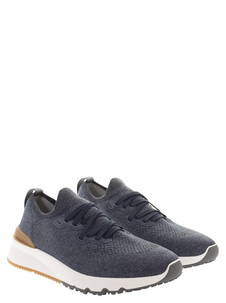 Brunello Cucinelli Men Knit Sneakers