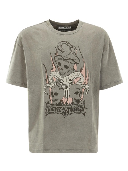 Skull Printed Crewneck T-shirt
