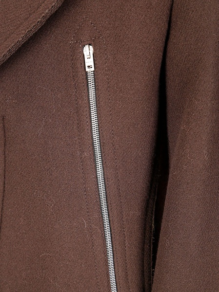 Zip Detailed Felted Jacket