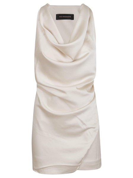 Verushka Mini - Waterfall Neckline Mini Dress