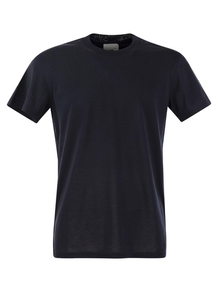 Midnight Blue Silk Blend T-shirt