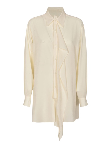 Ruffle Long Shirt