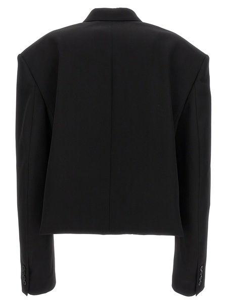 Double-breast Folded Blazer