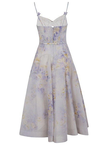 Crush Twist Front Midi Dress
