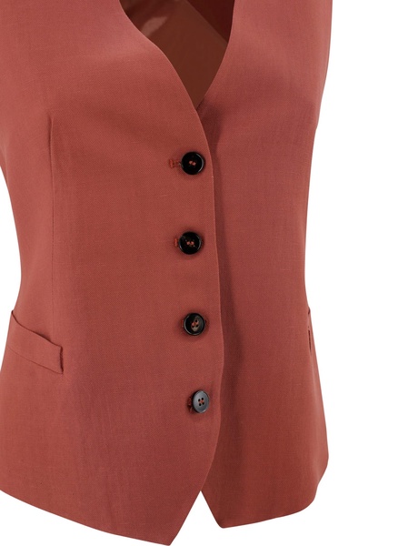 Linen-blend Waistcoat