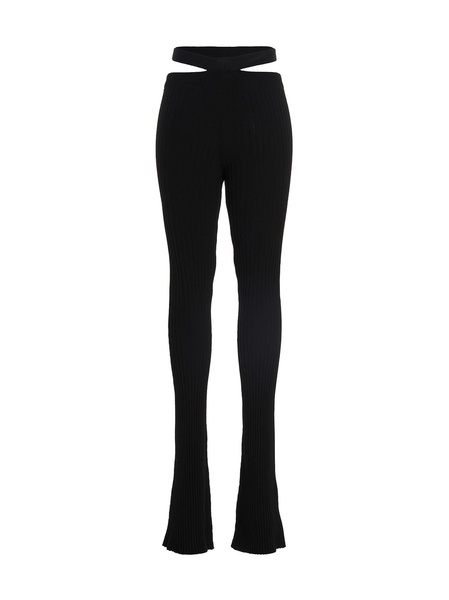 Ribbed Flared Trousers