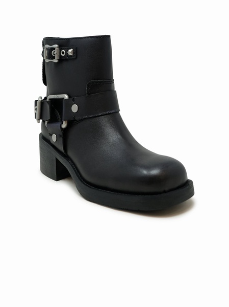 Ash Black Leather Boots