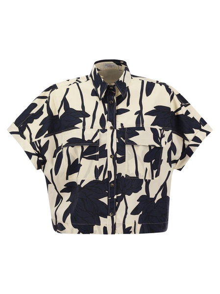 Ramage Print Cotton Poplin Shirt