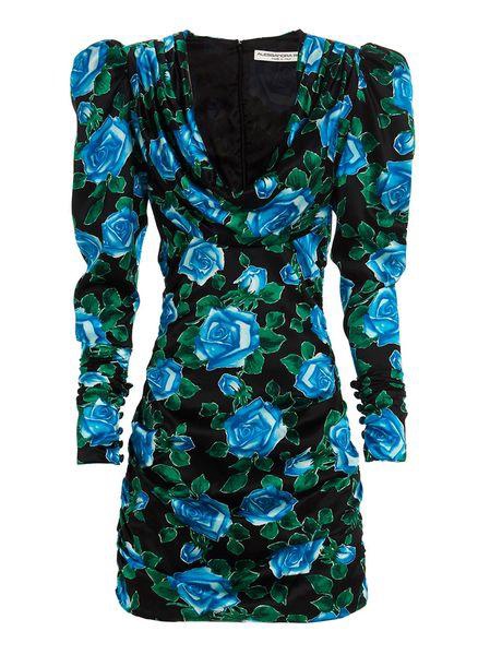Silk floral dress