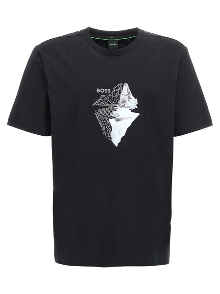 men's tee 8 graphic print t-shirt, black