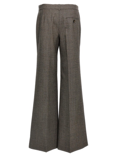Houndstooth Foot Pants Gray