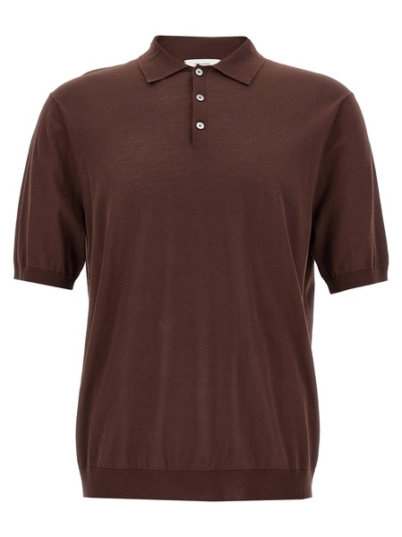 Ultralight Cotton  Shirt Polo Brown