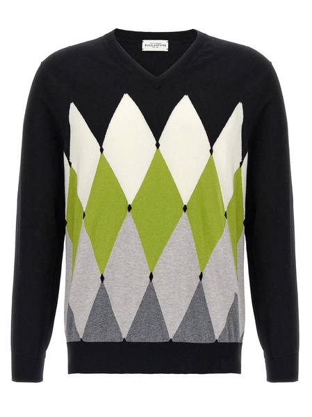 Argyle Sweaters And Cardigans Black