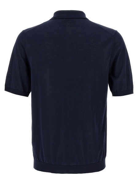 Ultralight Cotton  Shirt Polo Blue