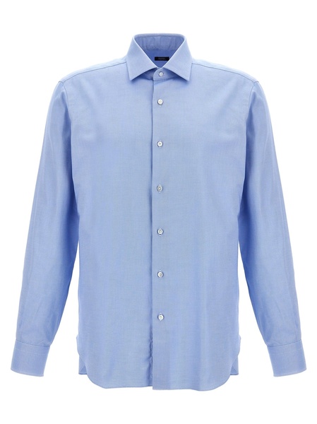 Cotton Shirt Shirt And Blouse Light Blue