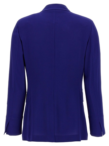 Viscose Blazer Blazer And Suits Blue