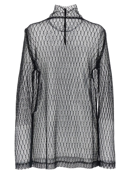 Mesh Blouse Shirt And Blouse Black