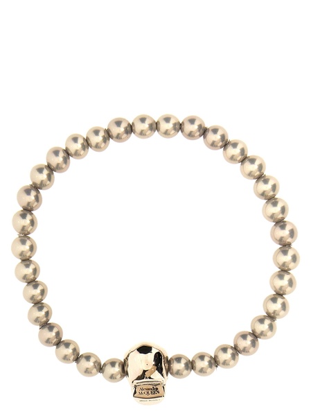 Skull Beaded Jewelry Silver