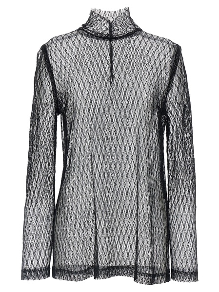 Mesh Blouse Shirt And Blouse Black