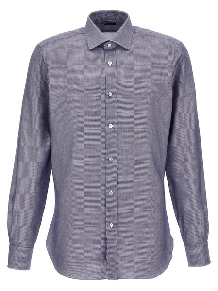 Micro Operated Shirt Shirt, Blouse Blue