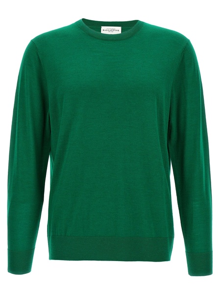 R Neck Sweaters And Cardigans Green