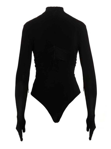 Heart Shaped Gloves Underwear And Body Black