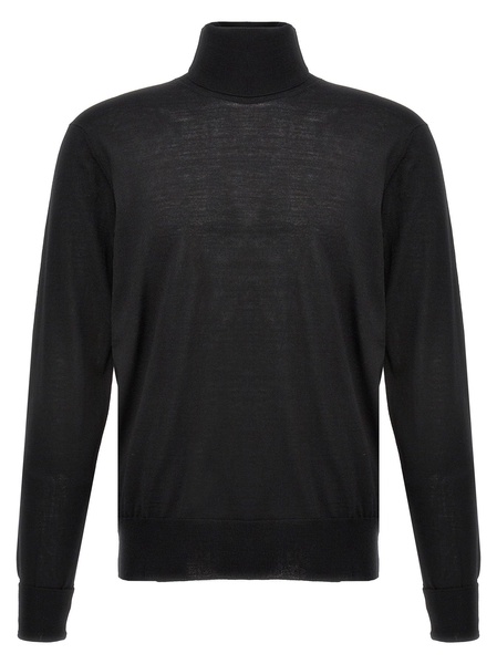 Merino Turtleneck Sweater Sweater, Cardigans Black