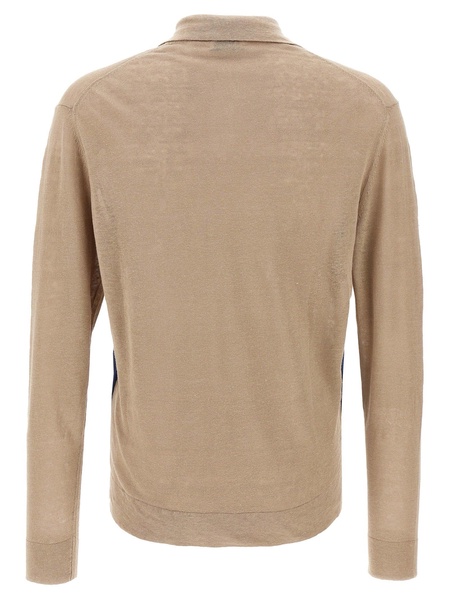 Argyle Polo Beige