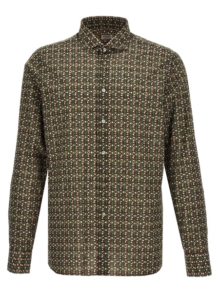 Patterned Print Shirt Shirt, Blouse Multicolor