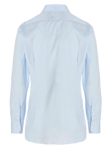 Poplin Shirt Shirt And Blouse Light Blue
