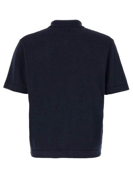 Knitted Shirt Shirt And Blouse Blue
