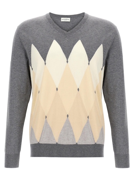 Argyle Sweaters And Cardigans Gray