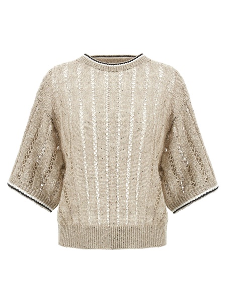 Dazzling Sweater Sweater, Cardigans Beige