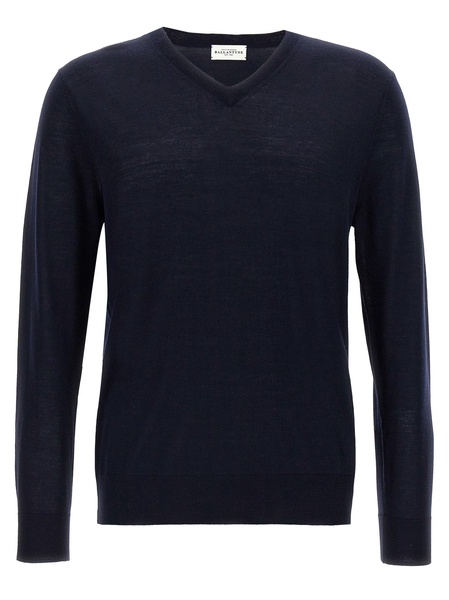 V Neck Sweaters And Cardigans Blue