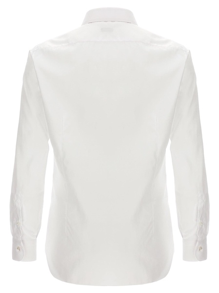 Operated Cotton Shirt Shirt, Blouse White