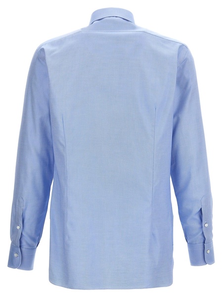 Cotton Shirt Shirt And Blouse Light Blue