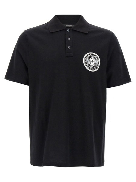 Coin Polo White/Black