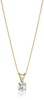 Amazon Essentials 14k Gold Adjustable Prong Set Round-Cut Diamond Pendant , (previously Amazon Collection)