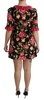 Dolce & Gabbana  Floral Pink Lace A-Line Shift Mini Dress