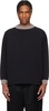 Black Duotone Mockneck Top