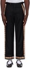 Black Regal Scallop Trousers