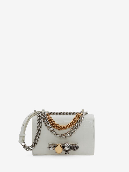 Mini Jewelled Satchel leather bag