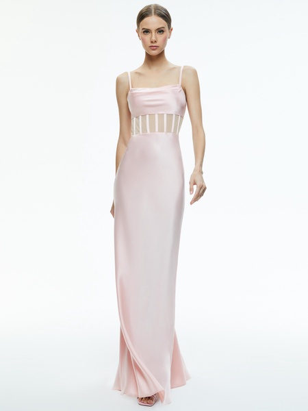 VALENTINA DRAPED CORSET MAXI DRESS