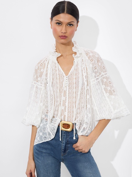NORAH EYELET BLOUSE