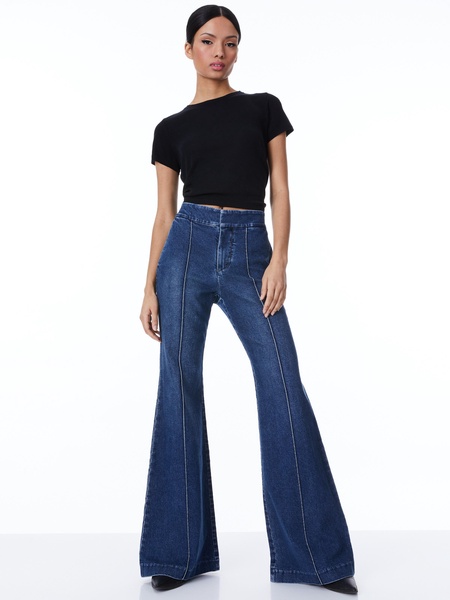 Dylan High Waisted Wide-Leg Jeans
