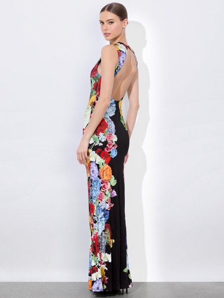 DELORA OPEN BACK MAXI DRESS