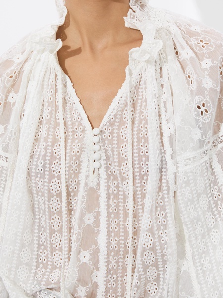 NORAH EYELET BLOUSE